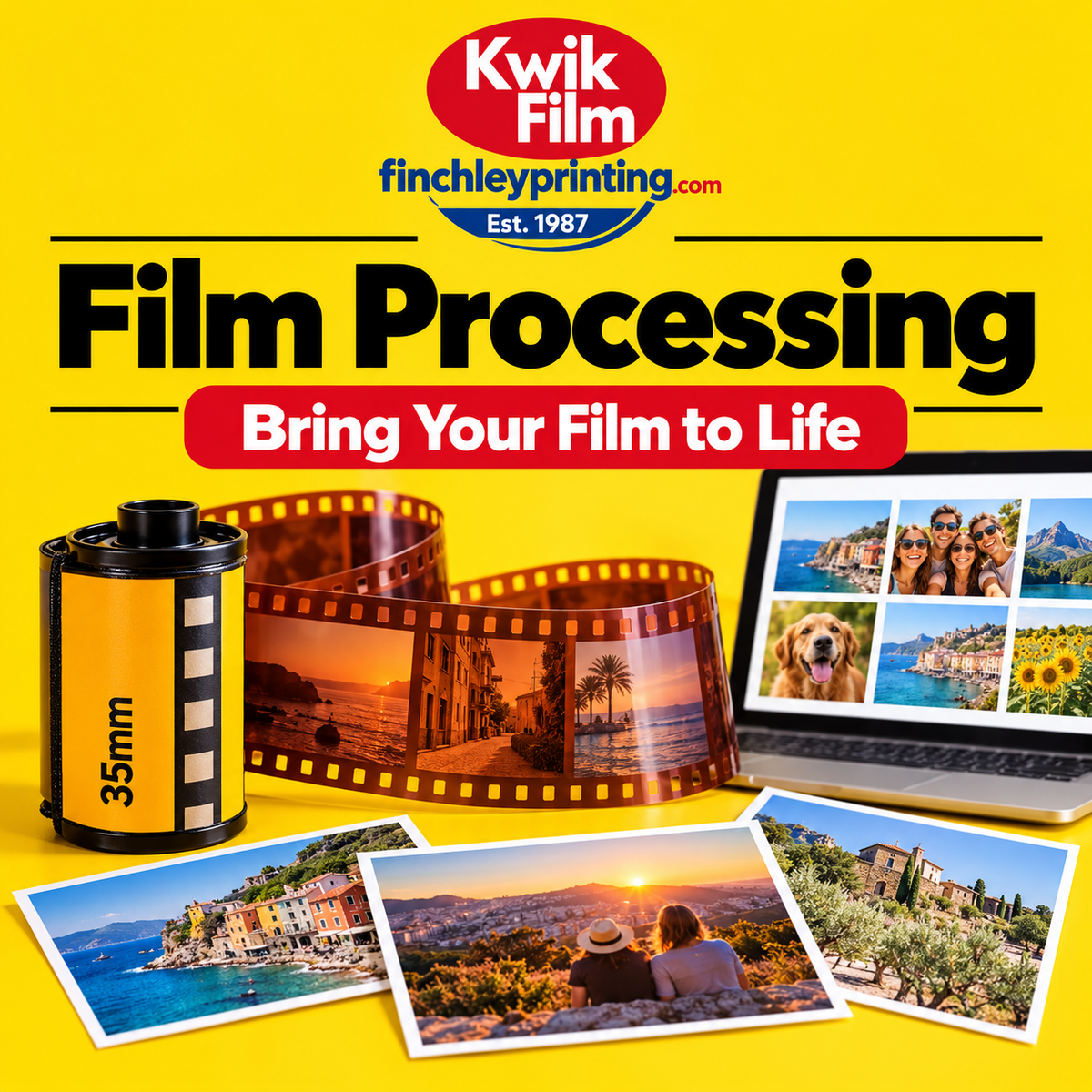 Film Processing – illustrative product image from Kwik Film Finchley Printing