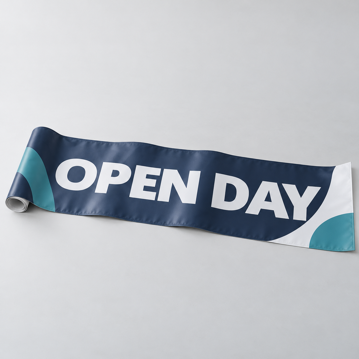 Illustrative printed PVC banner; dimensions and finishing depend on the selected product.