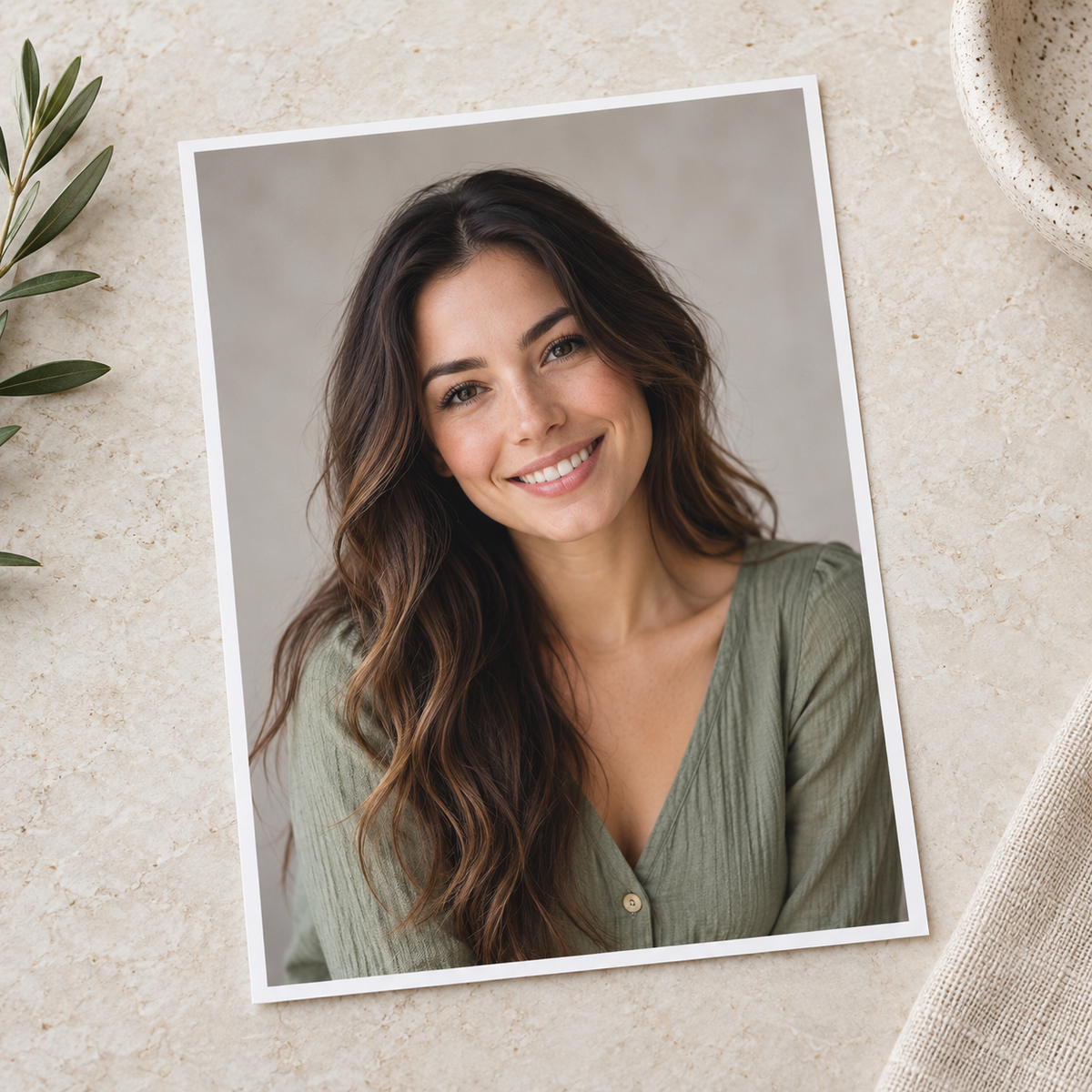 Illustrative portrait print; choose print size on the product page.