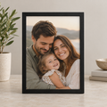 Illustrative photo and frame combination; available sizes and finishes are listed on the product page.