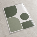 Illustrative laminated sheet with a clear sealed border; select A4 or A3 on the product page.