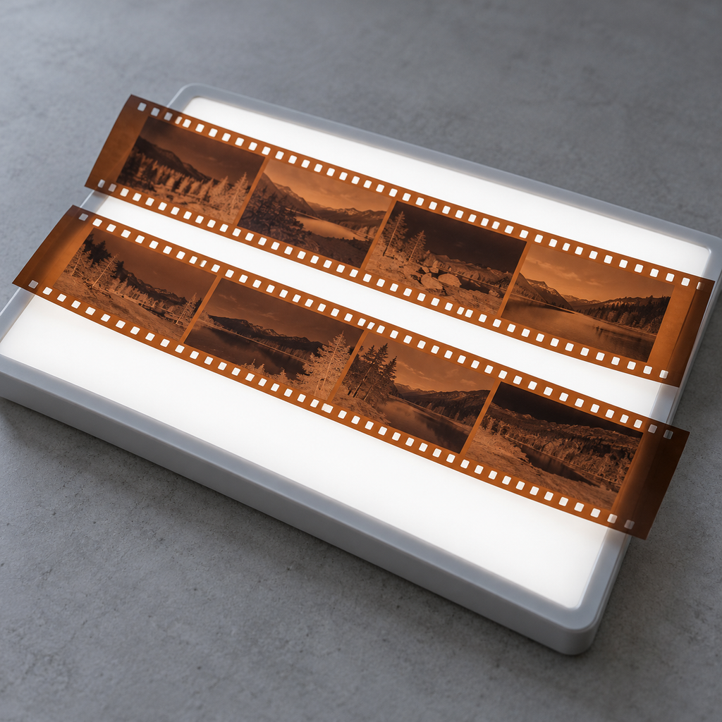 Illustrative 35mm negative scanning; charges apply per individual negative frame.