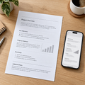 Illustrative A4 black & white — initial fee includes 1 printed page