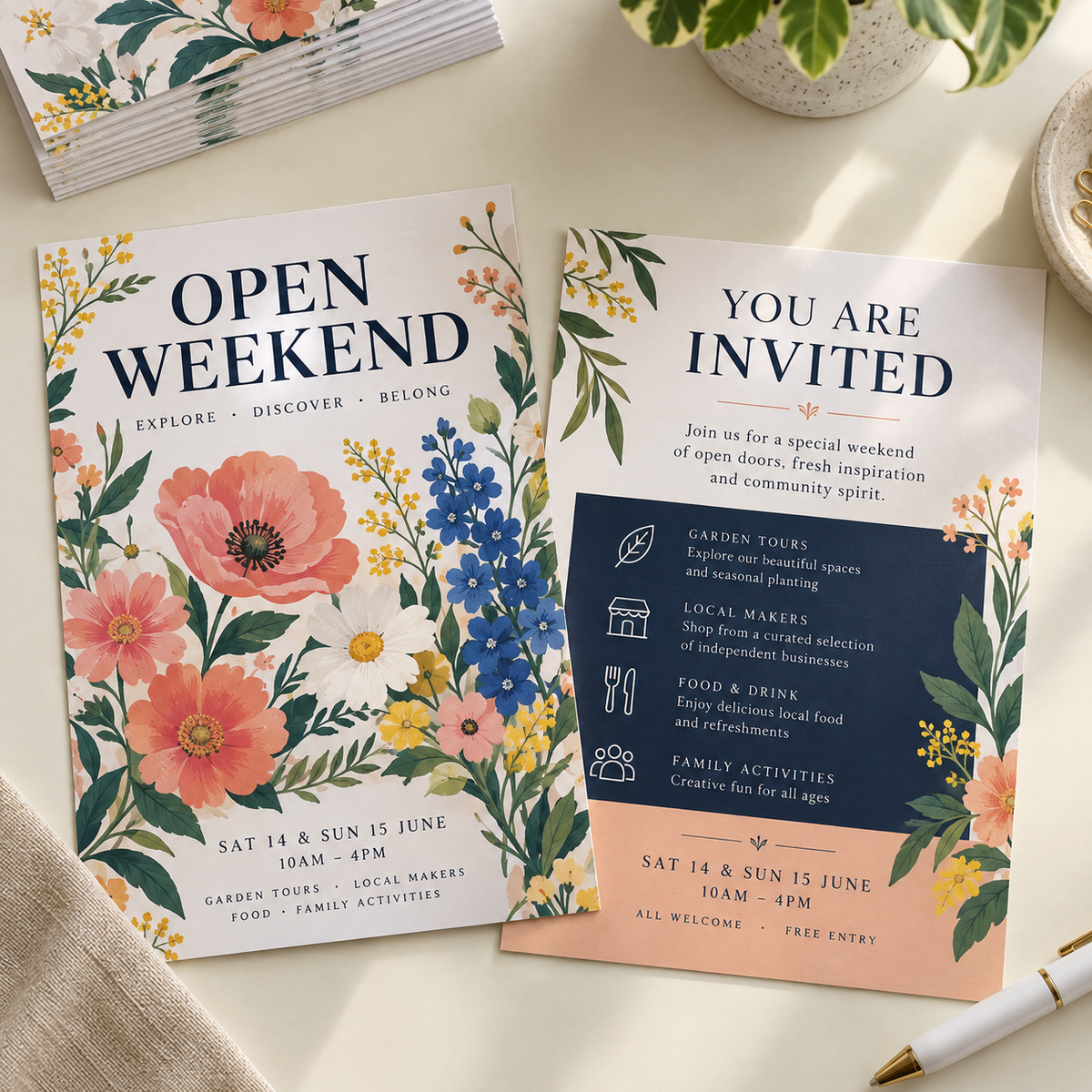 Illustrative double flyer alt example