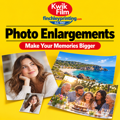 Photo Enlargements at Kwik Film Chatham and North Finchley